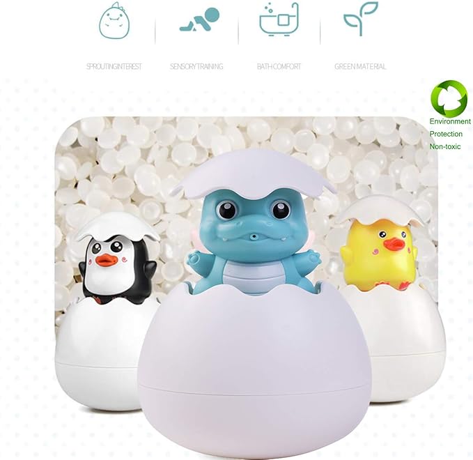 Easter Eggs Basket Stuffers,Baby Bath Toys for Toddlers 1-3 Old Years,Sensory Toys Kids Bathtub Hatching Swimming Pool Bath Toy Gifts for Infants Boys Girls Bithday Water Gun (Ducks)