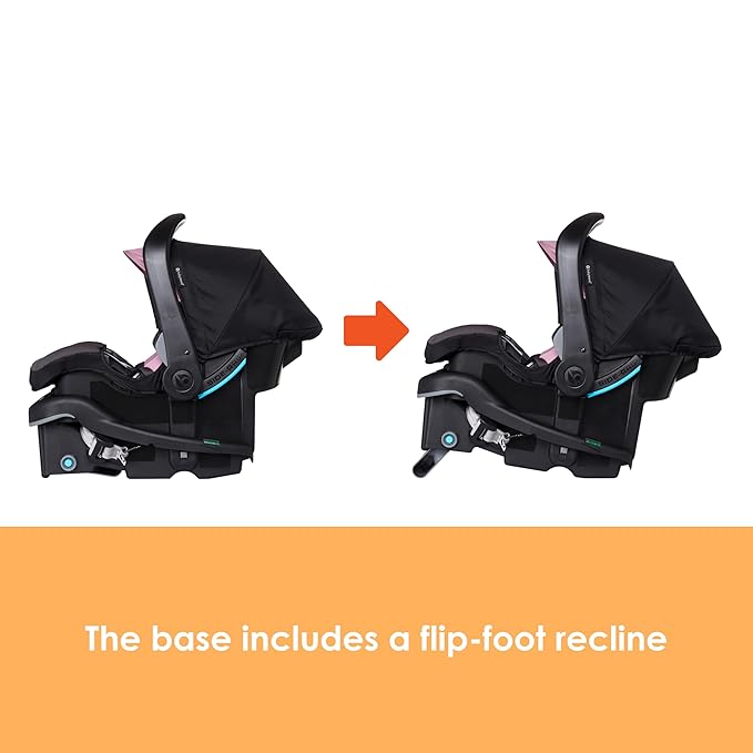 Baby Trend EZ-Lift™ PRO Infant Car Seat, Dash Rose – Lightweight Premium Carry, Plush Infant Cushioning, Adjustable Harness Support