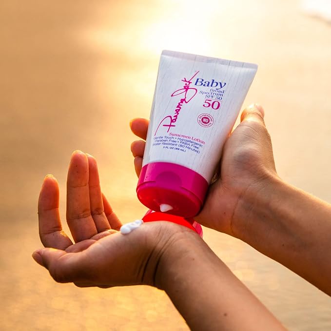 Panama Jack Baby Sunscreen Lotion - SPF 50, Broad Spectrum UVA/UVB Protection, Hypoallergenic, PABA, Paraben, Gluten & Cruelty Free, 3 FL OZ (Pack of 12)