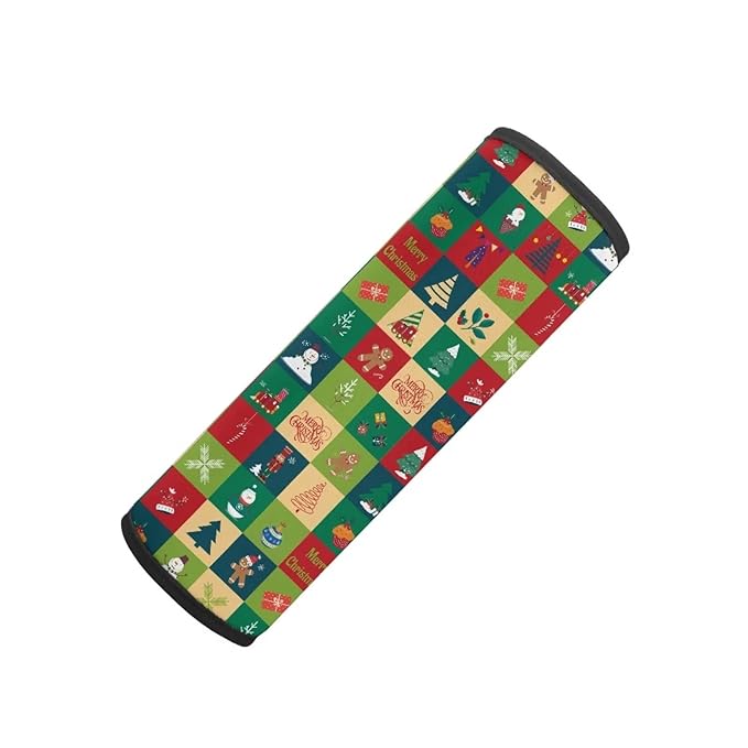 AFPANQZ Christmas Pattern Car Seat Belt Pads Covers for Baby Kids Toddler Soft Comfortable Seat Belt Shoulder Pads Soft Comfy Seat Cushion Shoulder Straps Cushion for Backpack Bag Xmas Decor