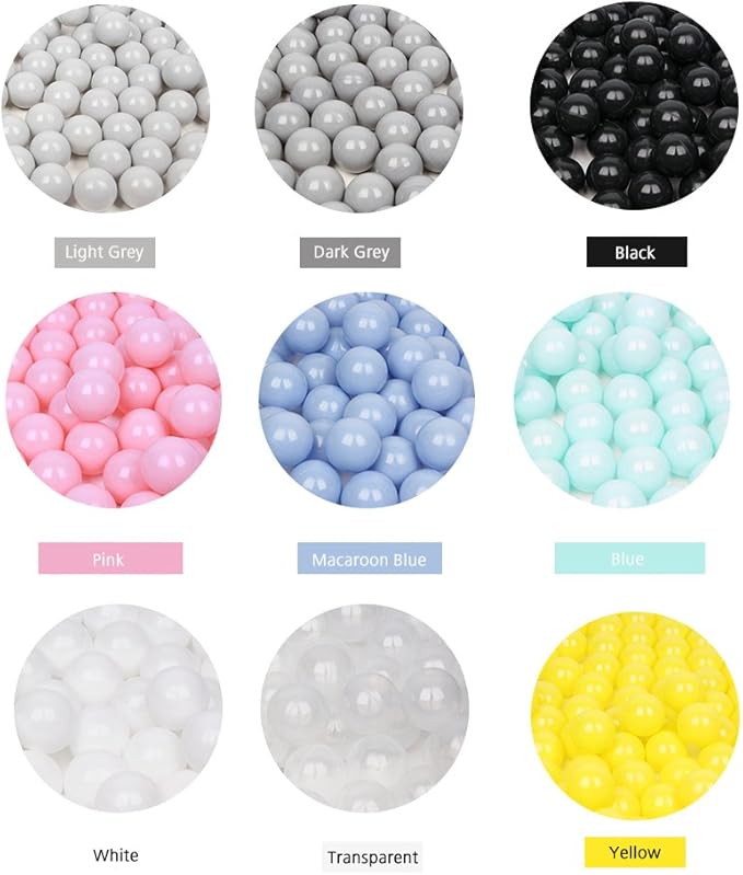 Wonder Space Soft Pit Balls, Chemical-Free Crush Proof Plastic Ocean Ball, BPA Free with No Smell, Safe for Toddler Ball Pit/Kiddie Pool/Indoor Baby Playpen