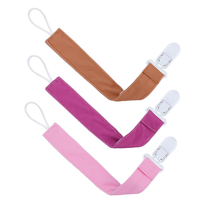 ALVABABY Baby Pacifier Clips Paci Universal Holder Leash Pacifier Clip Binky Holder for Teether Soothie 8 Pack 8DP05A
