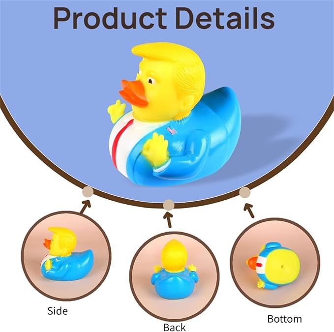 Trump Rubber Duck Baby Bath Toys Ducks Rubber Ducks Funny Toy for Kids Gift Bath Duck Car Decoration Trump Gifts