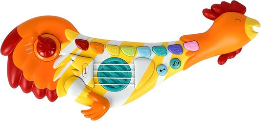 Sunny Days Entertainment Acorn Avenue Musical Chicken Guitar, Toddler Musical Instruments, Percussion Instruments Toy for Kids, Baby, Preschool Educational Musical Toys for Boys and Girls
