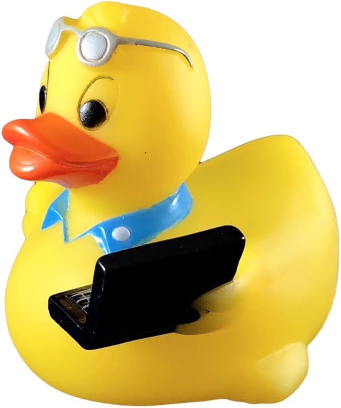 3" Rubber Duck [Sealed Hole, Floats Upright] - Baby Safe Bathtub Bathing Toy - Office Rubber Duck