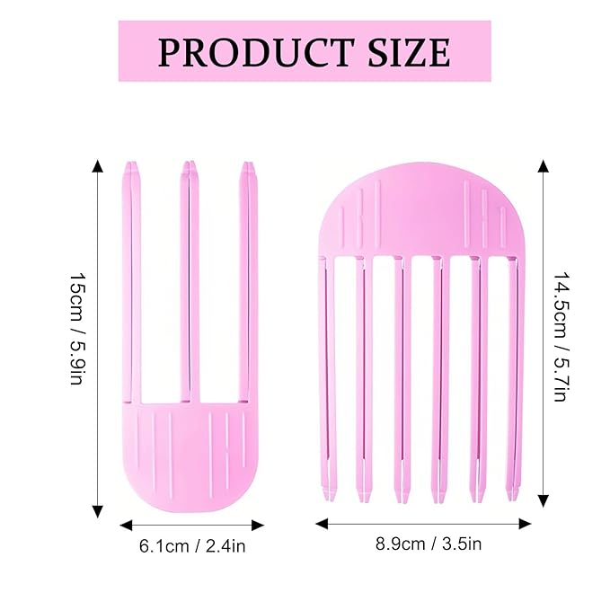 2Pcs Hair Volume Clip, Hair Root Lifter Clips Comb for Women, No-Crease Root Volumizing Clips for Fluffy Bangs (purple)