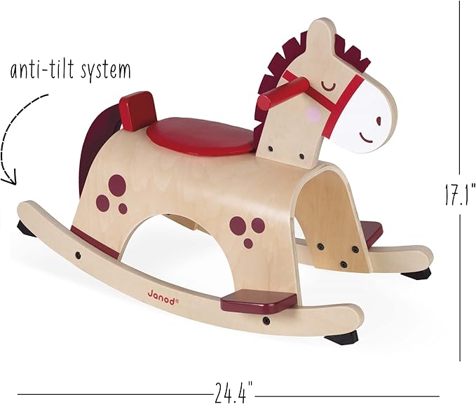 Janod Classic Rocking Pony - Ages 1+ - J08023