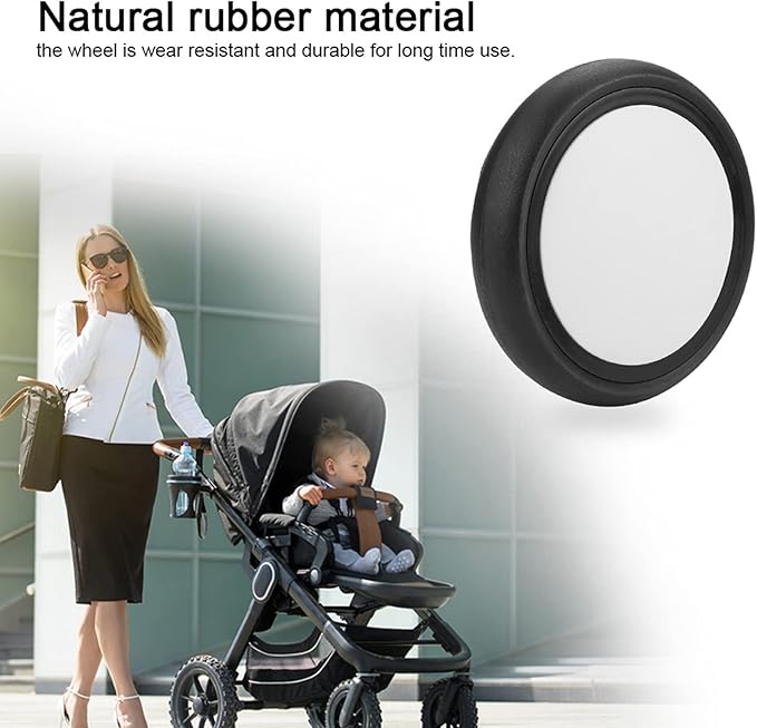 for Yoya Stroller Accessories Car Seat Adapter,Baby Stroller Wheel Tool,A Pair of Rear Wheels Stroller Wheel Wear Resistant for Yoyo for Kiddopotamus for Chbaby for Yoya