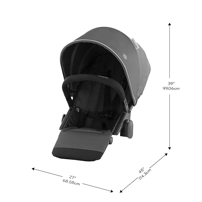 Evenflo Pivot Xplore Stroller Wagon Second Seat (Windsor Gray)