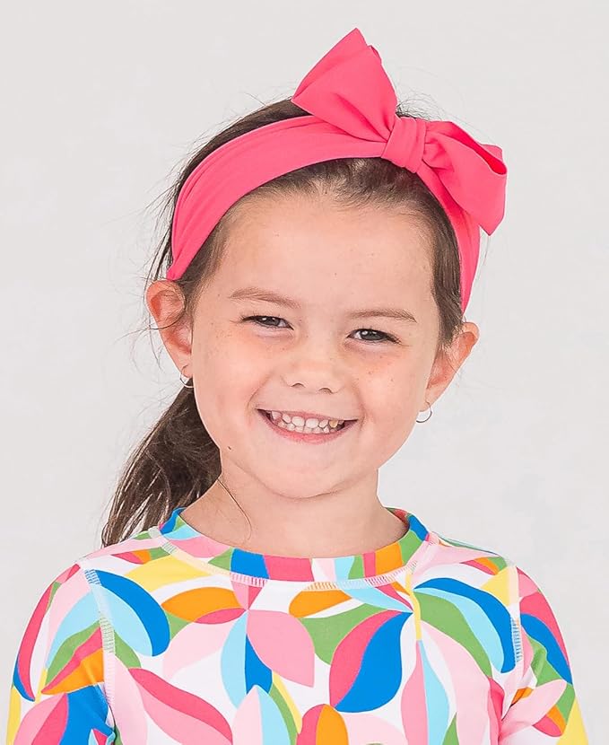 RuffleButts® Girls Swim Bow Headband