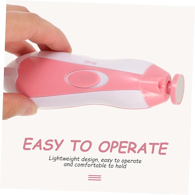1set Electric Nail File for Boys and Girls Lightweight Ergonomic Manicure Tool Electric Nail Trimmer for and Portable