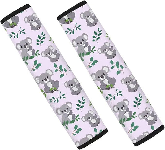 Car Seat Shoulder Strap Pads Seat Belt Pad Auto Seat Belt Cover Seatbelt Shoulder Pad Koalas Seat Belt Cover Pad for Kids Seat Belt Covers for Women Seat Belt Neck Protector Car Belt Cover