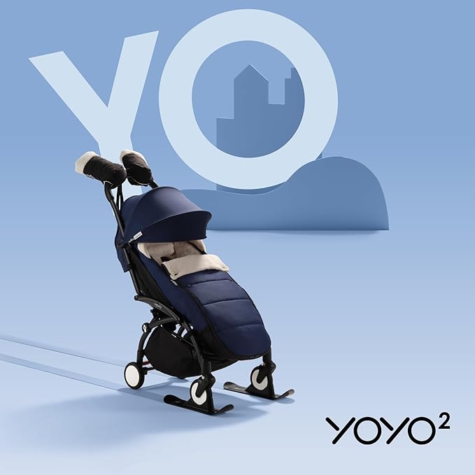 Babyzen YOYO Footmuff - Sherpa Lining & Fleece Hood with Drawstring to Keep Baby Warm - Includes Carrying Bag - Machine Washable