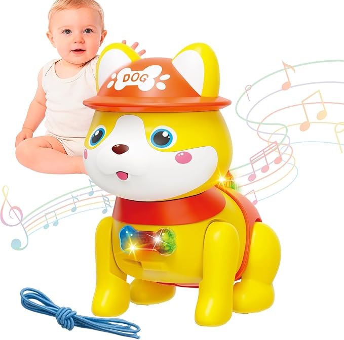 Baby Toys, Fun Tummy Time Toy for Toddlers with Music and Light, Interactive Walking Moving Sensory Toys for Infant Baby Girls and Boys, Birthday Gifts for Kids Boy Girl 3 4 5 6 7 8 Years