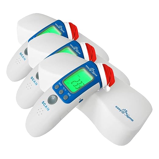 Easy@Home 3 in 1 Non-Contact Infrared Forehead Thermometer for Baby Adult and Child, NCT-301 (Pack of 3)