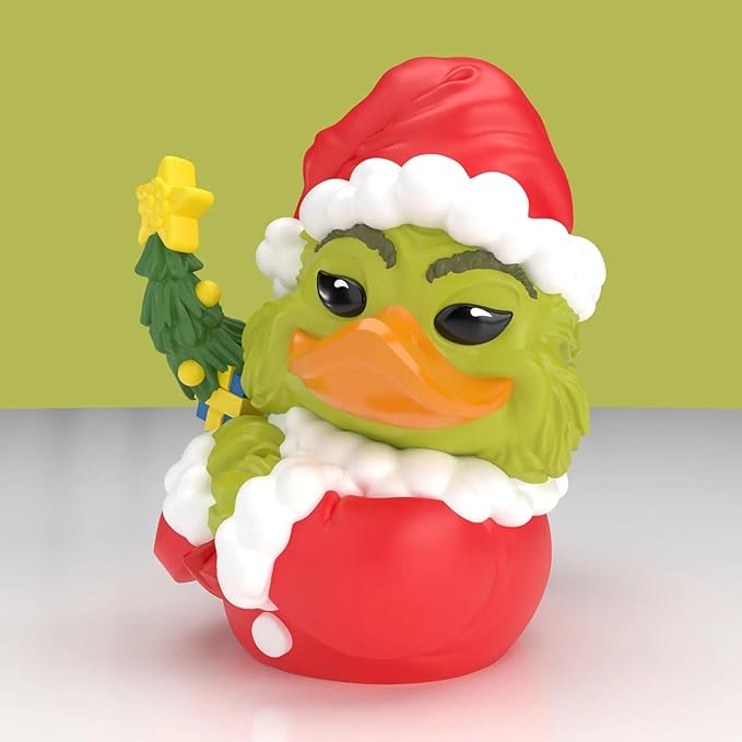 TUBBZ First Edition: The Grinch - Santa Outfit Grinch Cosplaying Rubber Duck Vinyl Figure