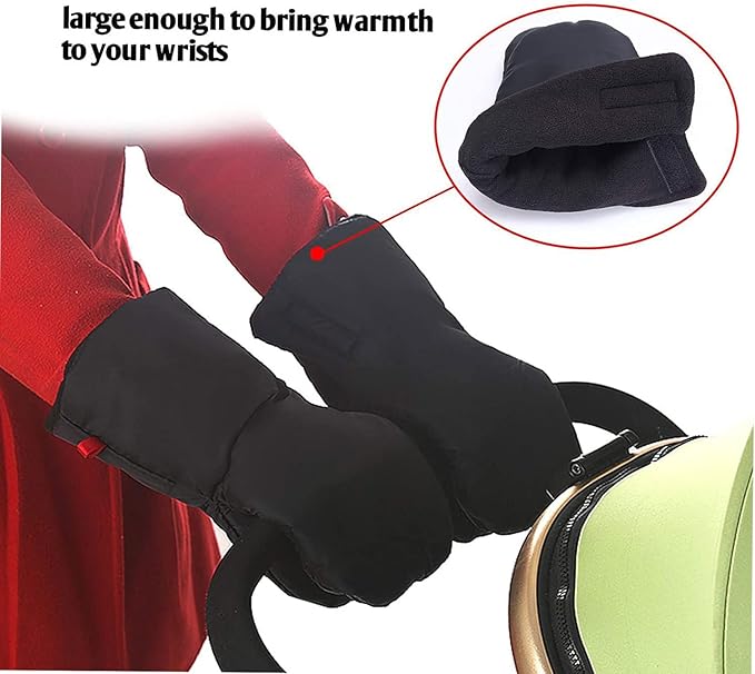 XGOPTS Baby Stroller Gloves Universal Warm Hand Muffs Mittens Winter Waterproof Pram Hand Warmers Thick Pushchair Mittens