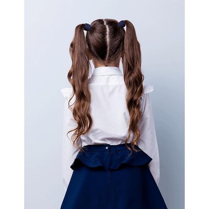 DEEKA Navy Blue Hair Accessories Set - 15 Pieces Uniform Hair Bows, Hair Clips, Headband, Hair Ties for Little Girls - Navy Blue
