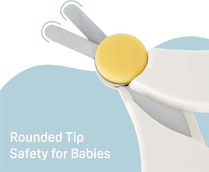 Pigeon Baby Health Care Set(Set of 4), 2 Nail Scissors with Rounded Tip(0+ Months, 3+ Months) & 1 Nail Clipper(9+ Months) & 1 Baby Nasal Aspirator(1 Pack）