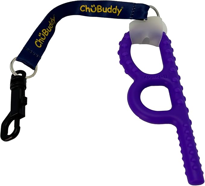 Chubuddy Chewy Holder - Navy Sublimated Tether & Natural Strap