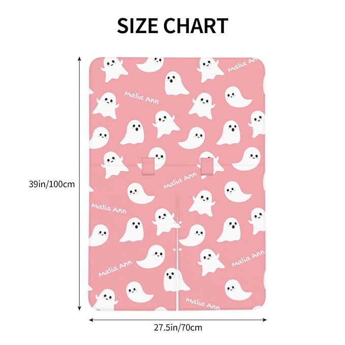 Personalized Baby Car Seat Canopy for Babies with Name, Custom Halloween Pink Ghost Stroller Car Seat Covers for Girls, Minky Nursing Carseat Cover for Breastfeeding, Car Seat Canopies for Newborn