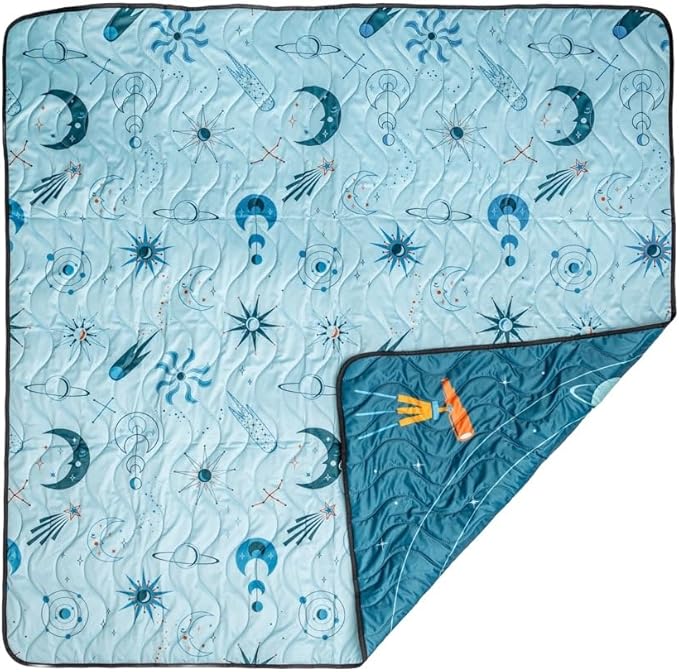 Kinder Cloth Diaper Co Adventure Play Mat - Machine Washable, Reversible, Water-Resistant, Quilted Blanket