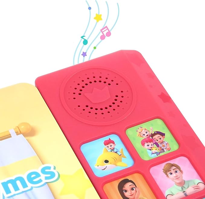 Bebefinn Sing-Alongs Nursery Rhymes Musical Sound Book for Toddlers 1–3 | 10 Buttons, 10 Songs Interactive Learning Toy by Pinkfong