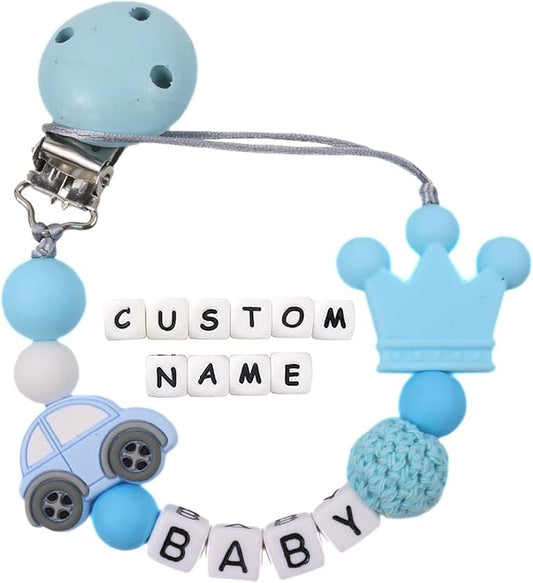Personalized Pacifier Clip Customized Pacifier Clip with Custom Name Custom Pacifier Clip Holder with Name