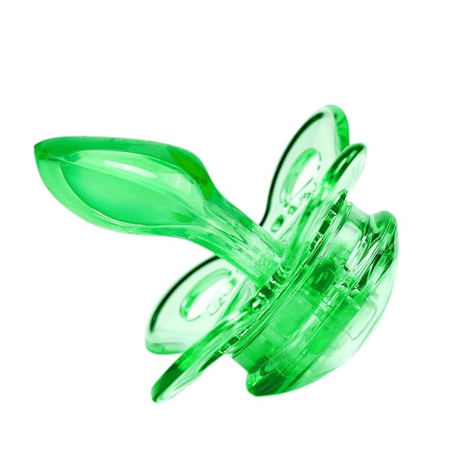 LittleForBig Bigshield Generation-3 Big Sized Pacifier Candy Gloss 2 Paci Pack - Pink and Green