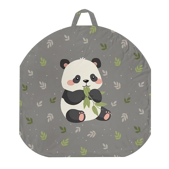 Newborn Lounger Cover, Panda Removable Newborn Lounger Cover Soft Baby Lounger Cover Portable Infant Lounger Slipover Breathable Nest Pillow Cover for Boys Girls