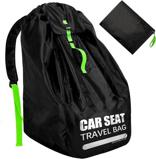 Car Seat Travel Bag for Airplane, Large Car Seat Bags for Air Travel with Comfort Padded Straps, Carseat Storage Bag / Backpack for Carseat Airport, Carseat Cover Travel - Baby Travel Essential