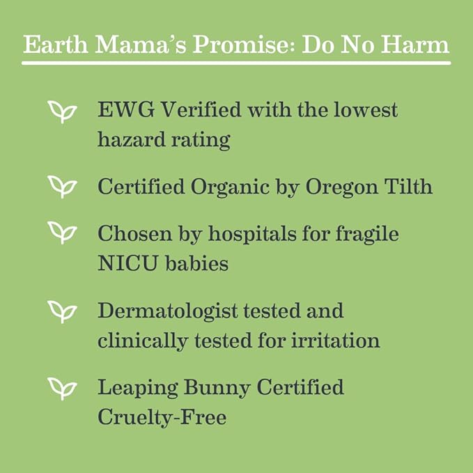 Earth Mama Organic Diaper Balm Multipurpose Baby Ointment | EWG Verified, Petroleum & Fragrance-Free with Calendula for Sensitive Skin, 2-Fluid Ounce (4-Pack)