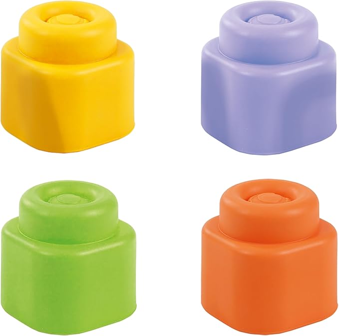 Clementoni Soft Clemmy Building Blocks - Sensory Activity Cube - Sensory Cube Game Activities and Textures, Soft Builds Baby from 6 Months, Made in Italy, 17902