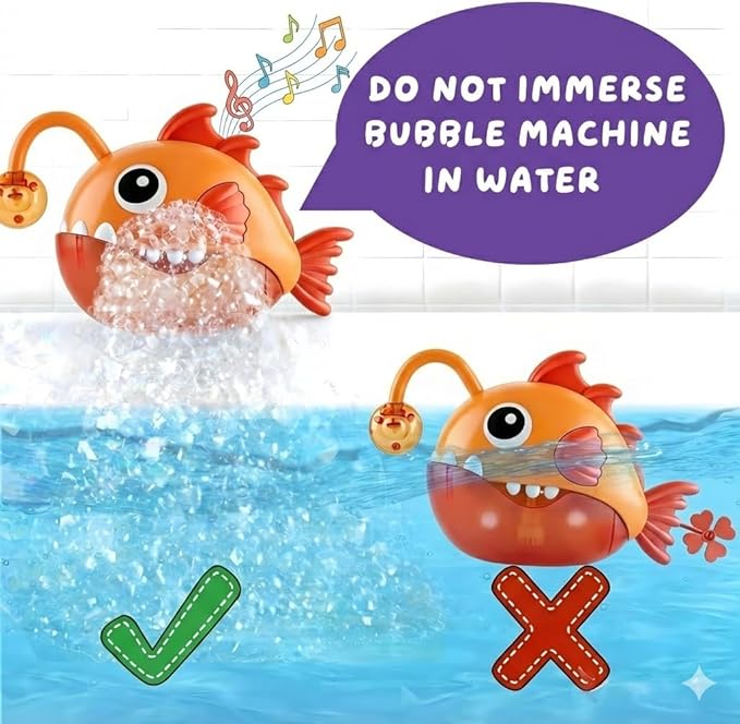 Baby Bath Toys for Toddlers, Light Up Fish Bubble Machine with 3 Dinosaur Water-Activated Toys, Shower Bathtub Toys for Kids Ages 3-8, Birthday Gift Easter for Boys Girls (Red)