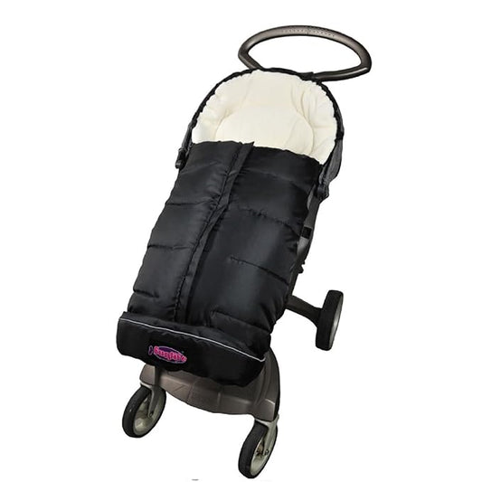 German Designed Universal Stroller Footmuff, 5 Way Zippers Style for Baby Easy in & Out of Water Repellent Winter Stroller Bunting Bag, Height/Temperature Adjustable Anti-Kick Stroller Sleeping Bag