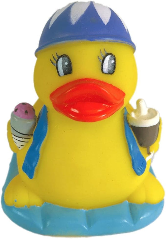 3" Rubber Duck [Sealed Hole, Floats Upright] - Baby Safe Bathtub Bathing Toy - Pool Party Rubber Duck