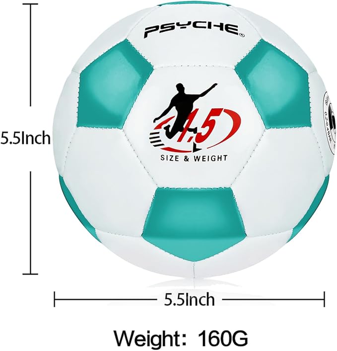 Wisdom Leaves Mini Soccer Ball for Kids/Toddlers,Small Soccer Balls Size 1.5,Baby Toy Ball for Indoor and Outdoor Play Games,Soft and Lightweight（160g）