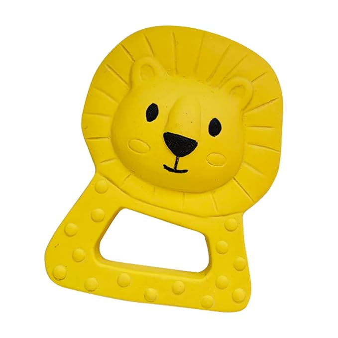 SES Creative Lou Lion Teether - 100% Natural Rubber