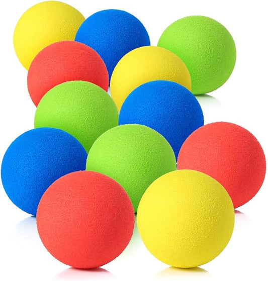 Pllieay 2.4 Inch Soft Foam Balls, Lightweight Mini Indoor Toys Play Balls for Safe Fun, Birthday Party for Boys and Girls