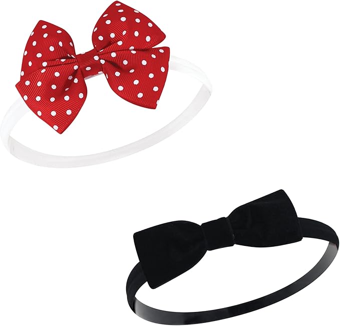 Hudson Baby Cotton and Synthetic Headbands, Size 0-24 Months