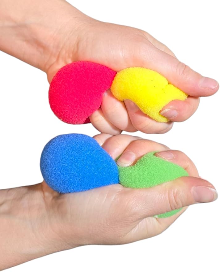 Zugar Land Soft Foam Carnival Balls (2.5") Safe Lightweight Mini Juggling Balls Vibrant Assorted Colors Orbs