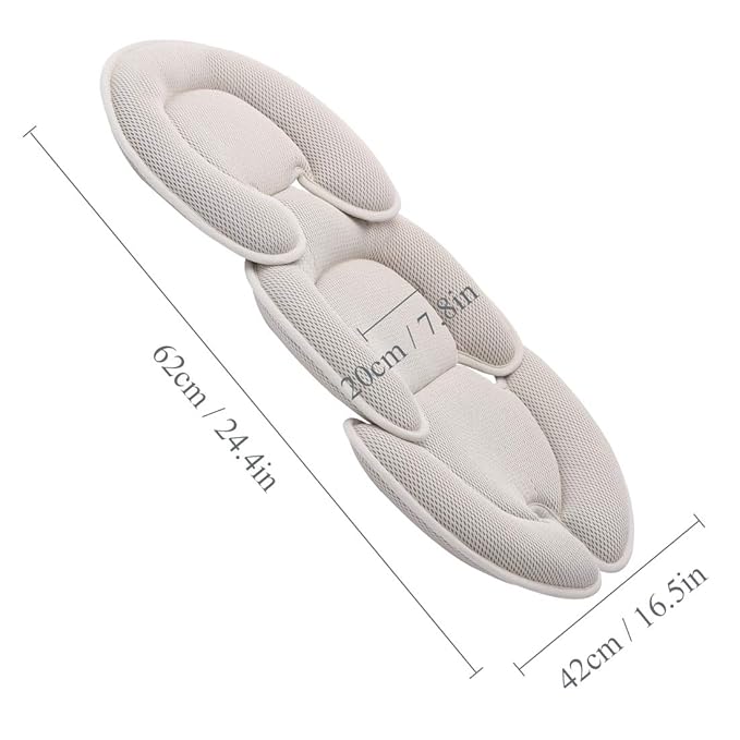 Innokids Head and Body Support Pillow and Car Seat Strap Cover Set