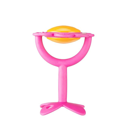 Innobaby Original Teethin' Smart EZ Grip Flower Teether Rattle and Sensory Toy for Babies and Toddlers. BPA Free Teether