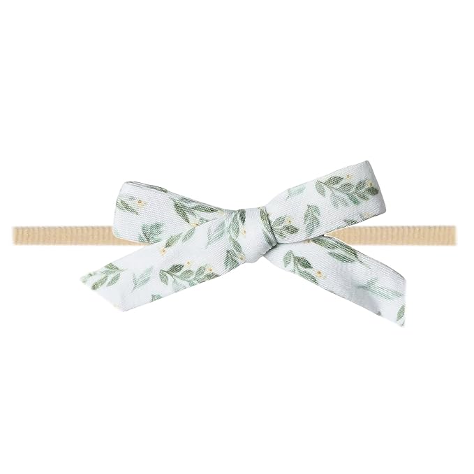 Copper Pearl Baby Bows: Stylish Headbands for Baby Girls, Premium Soft and Stretchy Baby Headbands, Perfect for Newborns, Trendy Designs - Fern