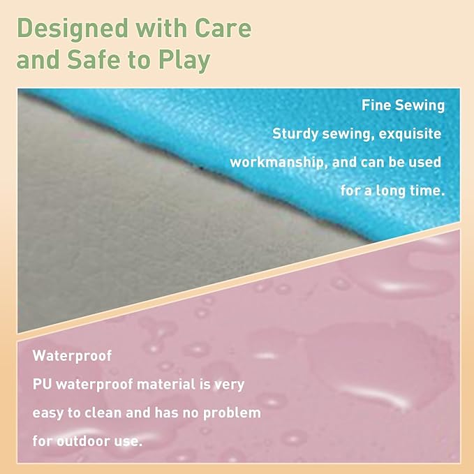 MFUN Soft Climbing Toys for Toddlers & Baby, 6-Piece Foam Climbing Blocks, Kids Playground Climbers & Play Structures, Waterproof & Easy to Clean (Pink, 6-Piece)