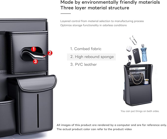 car storage bag, back storage,tissue box, rear seat storage, cup holder