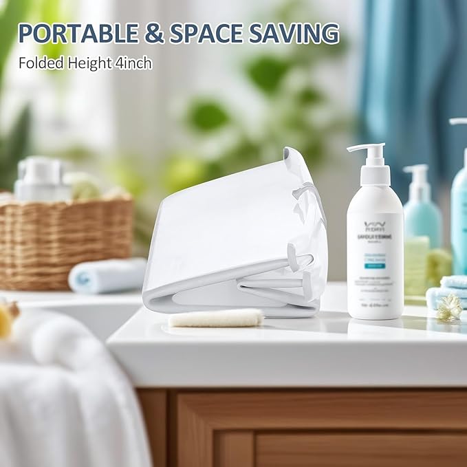 Baby Inflatable Bathtub, Portable Infant Toddler Bathing Tub Non Slip Travel Bathtub Mini Lightweight, Foldable & Easy to Store - Best for Ages 0-6