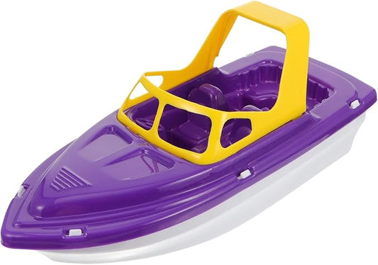 TOYANDONA Toddler Race Boat Toy Set Plastic Speedboat Bath Toy Floating Sailing Boat Playthings for Tub Pool Beach Water Play