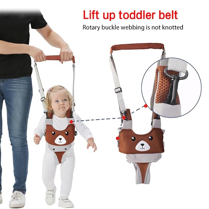 Baby Walking Harness - Toddler Walker Harness Adjustable Assistant Belt - Handheld Kids Walker Helper - Infant Learning Walk Support Assist Trainer Tool for 8-24 Month Old (Chicken)