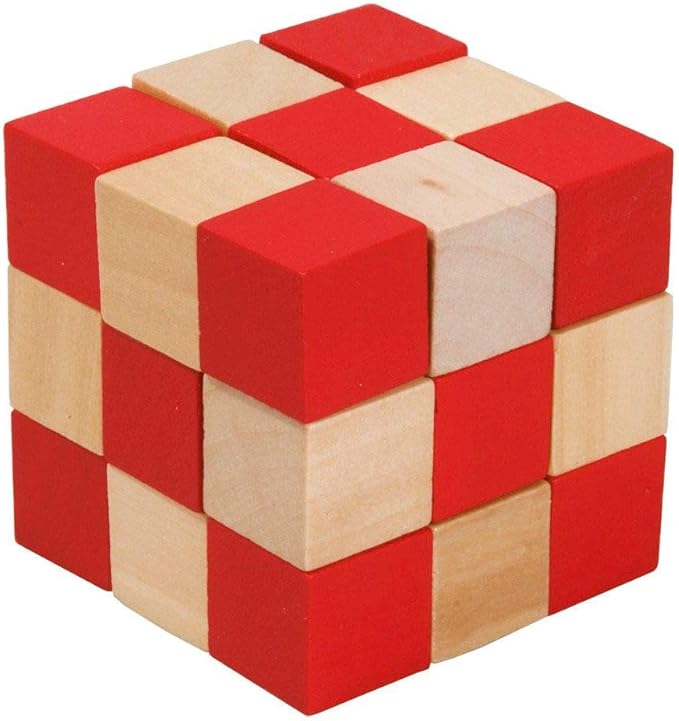 Fridolin 17422 Beige/Red Snake Cube